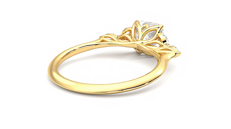 Taylor & Hart Tamora Asscher Engagement Ring 360 degree image 13