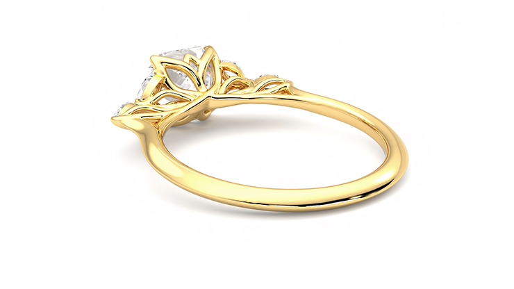 Taylor & Hart Tamora Asscher Engagement Ring 360 degree image 17