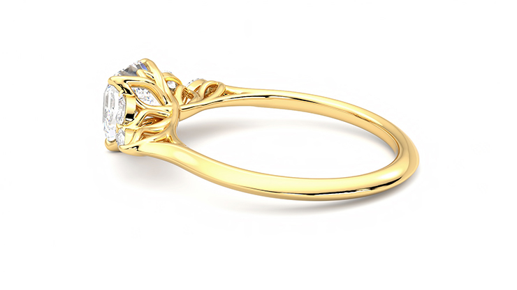 Taylor & Hart Tamora Asscher Engagement Ring 360 degree image 19