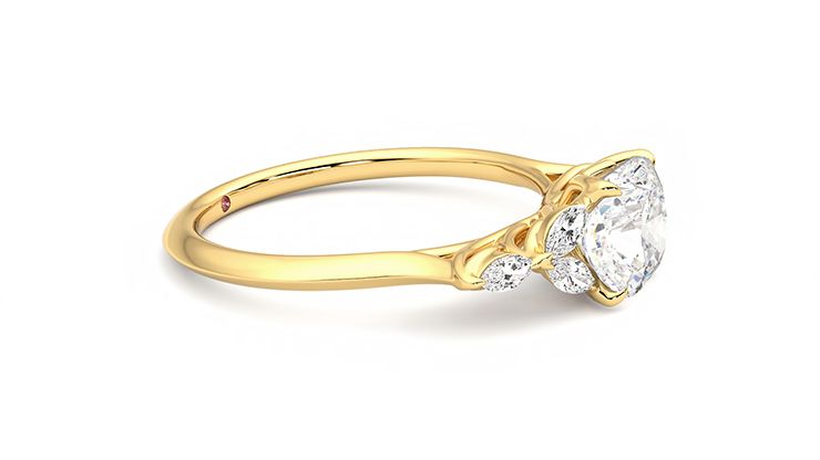 Taylor & Hart Tamora Cushion Engagement Ring 360 degree image 8