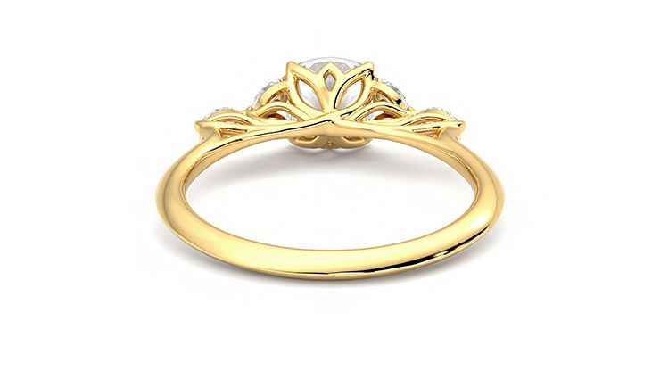 Taylor & Hart Tamora Cushion Engagement Ring 360 degree image 15