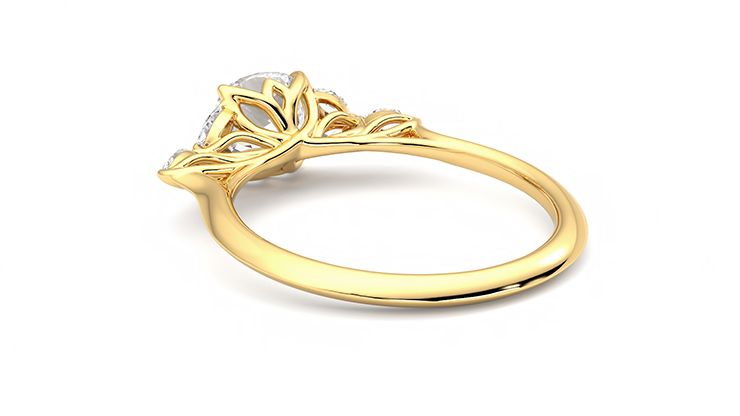 Taylor & Hart Tamora Cushion Engagement Ring 360 degree image 17