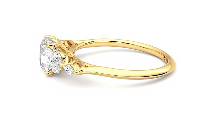 Taylor & Hart Tamora Cushion Engagement Ring 360 degree image 21