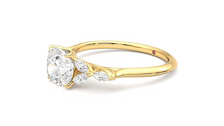 Taylor & Hart Tamora Cushion Engagement Ring 360 degree image 23