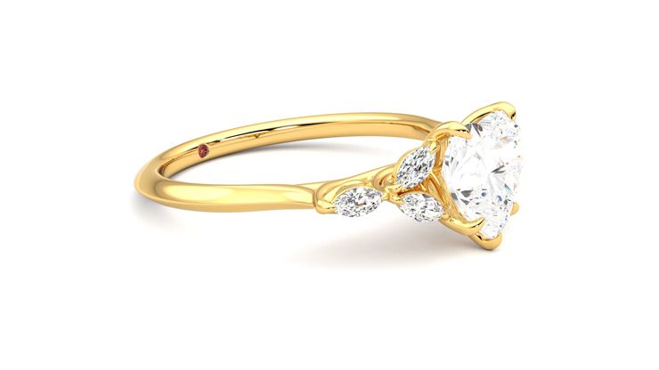 Taylor & Hart Tamora Heart Engagement Ring 360 degree image 7