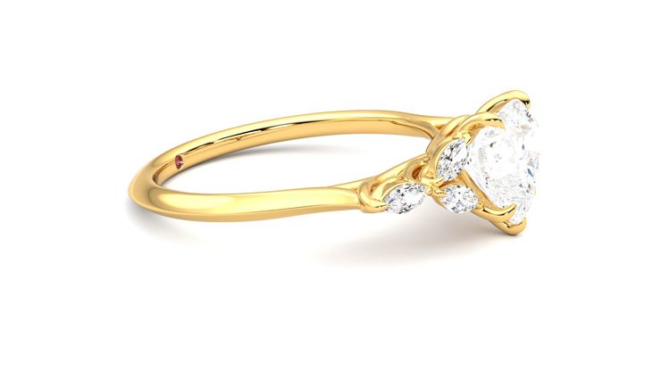 Taylor & Hart Tamora Heart Engagement Ring 360 degree image 8