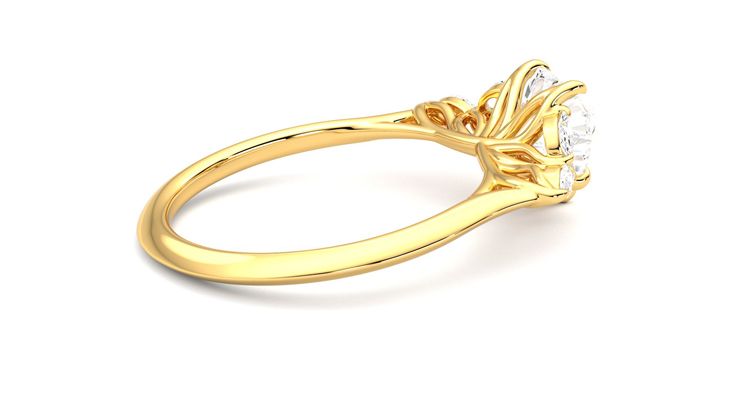 Taylor & Hart Tamora Heart Engagement Ring 360 degree image 11