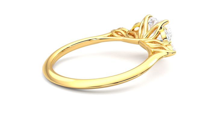 Taylor & Hart Tamora Heart Engagement Ring 360 degree image 12