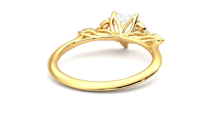 Taylor & Hart Tamora Heart Engagement Ring 360 degree image 14