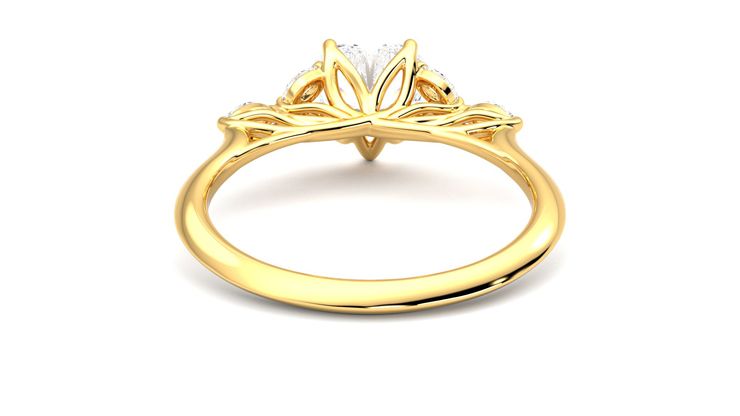 Taylor & Hart Tamora Heart Engagement Ring 360 degree image 15