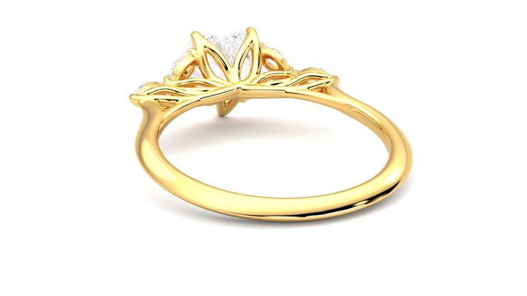 Taylor & Hart Tamora Heart Engagement Ring 360 degree image 16
