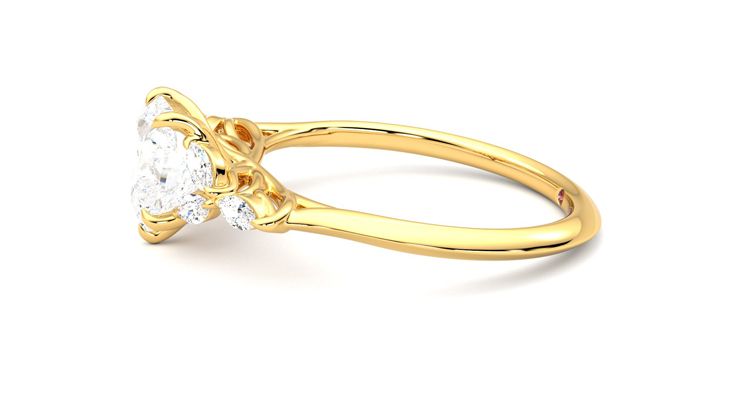 Taylor & Hart Tamora Heart Engagement Ring 360 degree image 21