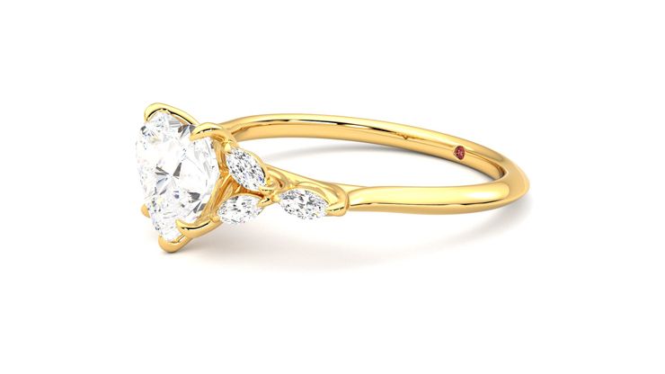 Taylor & Hart Tamora Heart Engagement Ring 360 degree image 23