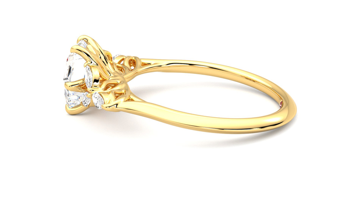 Taylor & Hart Tamora Hexagonal Engagement Ring 360 degree image 20