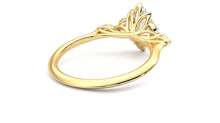 Taylor & Hart Tamora Marquise Engagement Ring 360 degree image 13