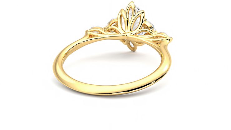 Taylor & Hart Tamora Marquise Engagement Ring 360 degree image 14