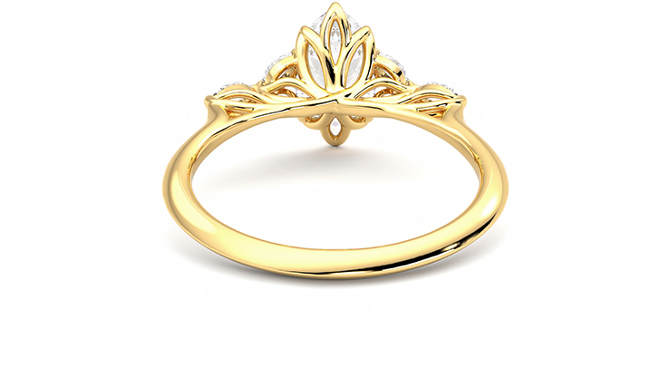 Beautiful gold clearance engagement rings