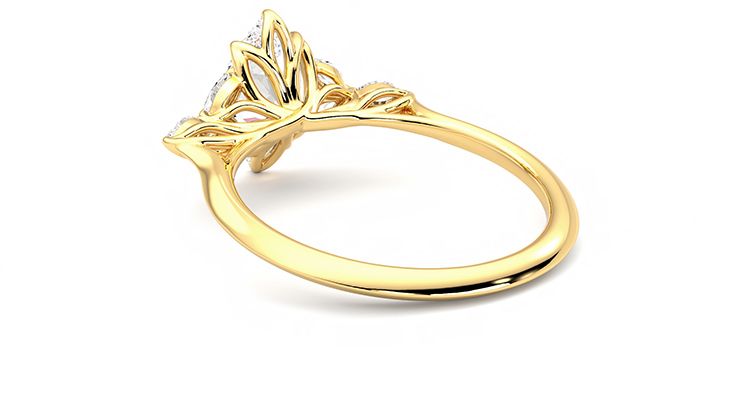 Taylor & Hart Tamora Marquise Engagement Ring 360 degree image 17