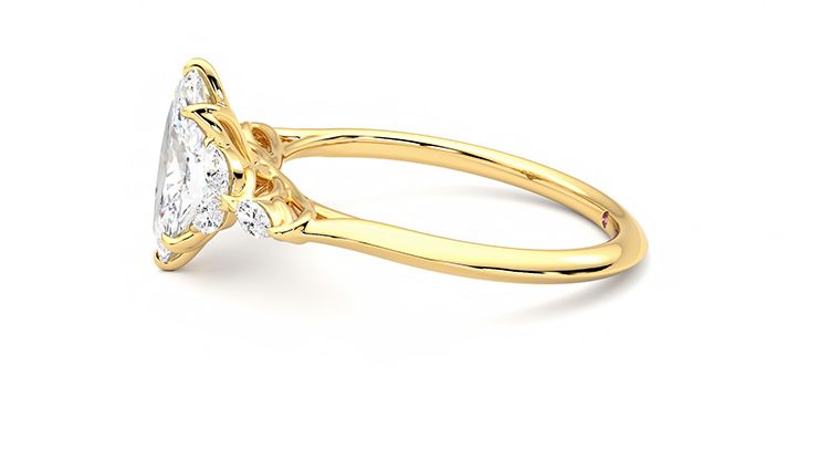 Taylor & Hart Tamora Marquise Engagement Ring 360 degree image 21