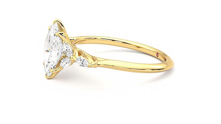 Taylor & Hart Tamora Marquise Engagement Ring 360 degree image 22