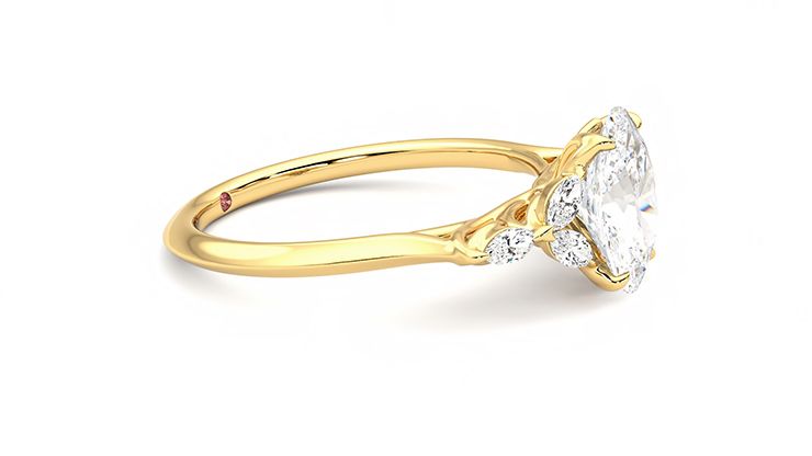 Taylor & Hart Tamora Oval Engagement Ring 360 degree image 8
