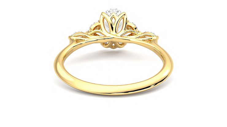 Taylor & Hart Tamora Oval Engagement Ring 360 degree image 15