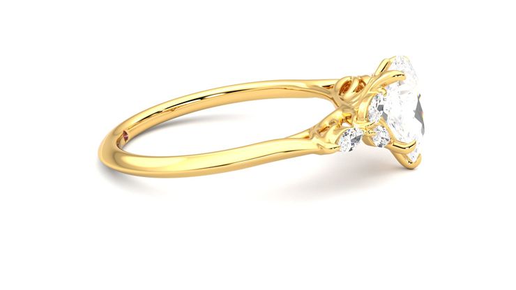 Taylor & Hart Tamora Pear Engagement Ring 360 degree image 9
