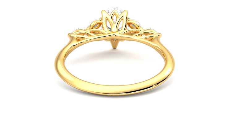 Taylor & Hart Tamora Pear Engagement Ring 360 degree image 15