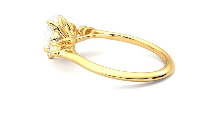 Taylor & Hart Tamora Pear Engagement Ring 360 degree image 19