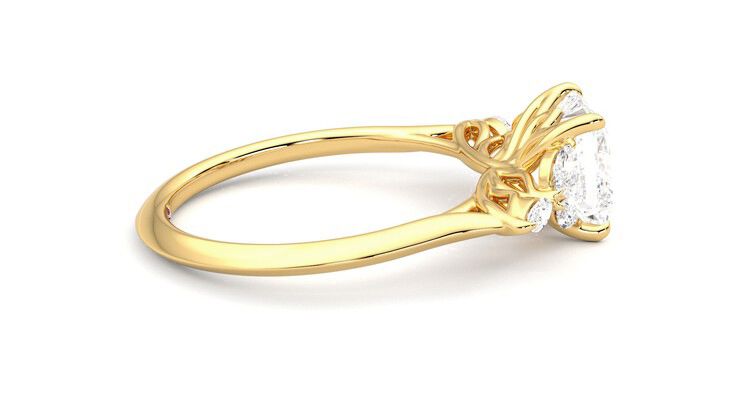 Taylor & Hart Tamora Princess Engagement Ring 360 degree image 10