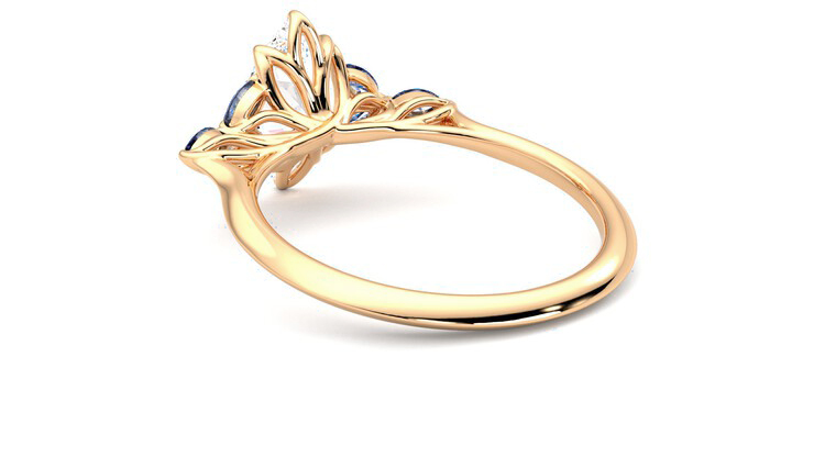 Taylor & Hart Tamora Marquise Engagement Ring 360 degree image 17