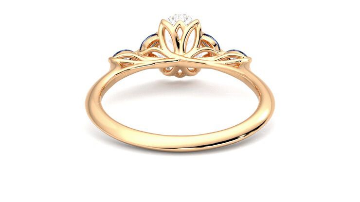 Taylor & Hart Tamora Oval Engagement Ring 360 degree image 15