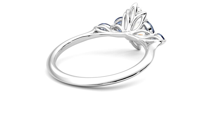 Taylor & Hart Tamora Marquise Engagement Ring 360 degree image 13