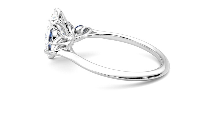 Taylor & Hart Tamora Marquise Engagement Ring 360 degree image 19