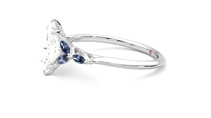 Taylor & Hart Tamora Marquise Engagement Ring 360 degree image 22