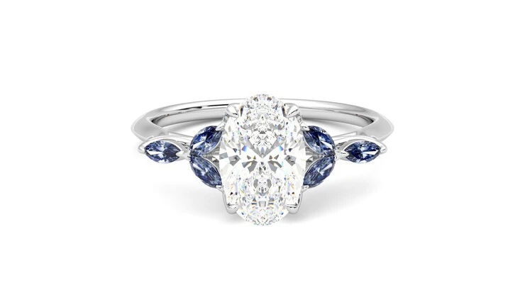 Taylor & Hart Tamora Oval Engagement Ring 360 detail 01