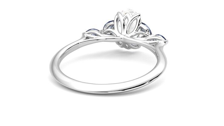Taylor & Hart Tamora Oval Engagement Ring 360 degree image 14