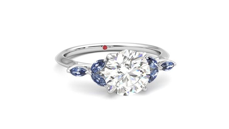 Taylor & Hart Tamora Round Engagement Ring 360 degree image 3