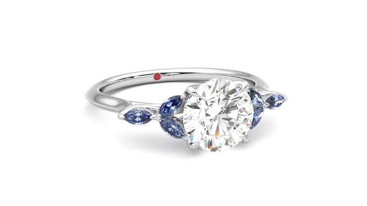 Taylor & Hart Tamora Round Engagement Ring 360 degree image 4