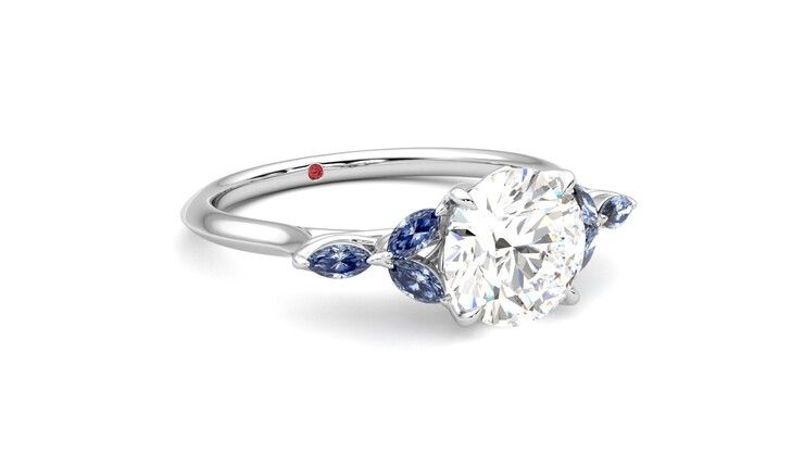 Taylor & Hart Tamora Round Engagement Ring 360 degree image 5
