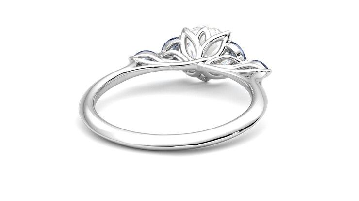 Taylor & Hart Tamora Round Engagement Ring 360 degree image 14