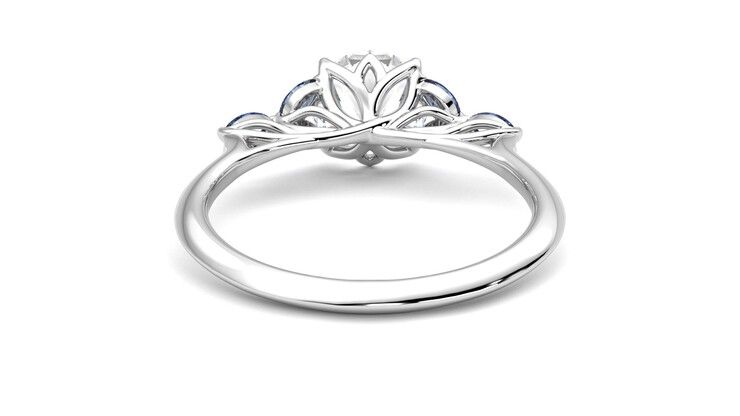 Taylor & Hart Tamora Round Engagement Ring 360 degree image 15
