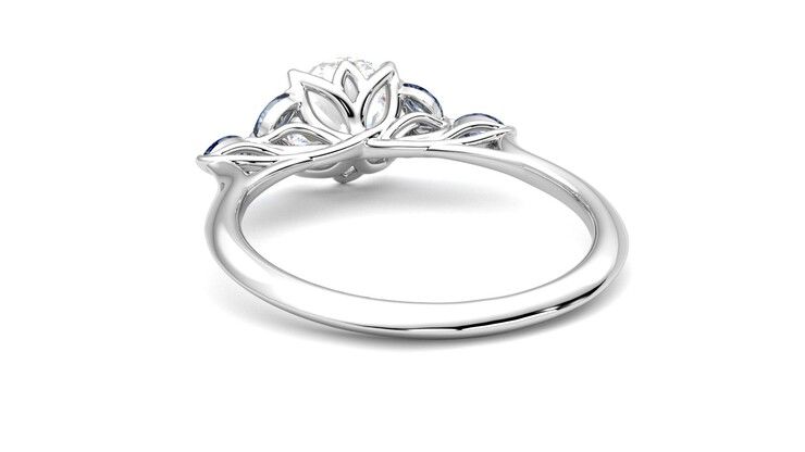 Taylor & Hart Tamora Round Engagement Ring 360 degree image 16