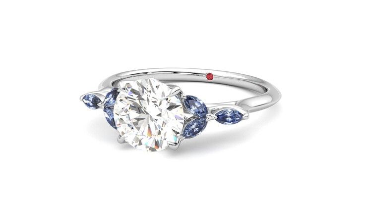 Taylor & Hart Tamora Round Engagement Ring 360 degree image 26