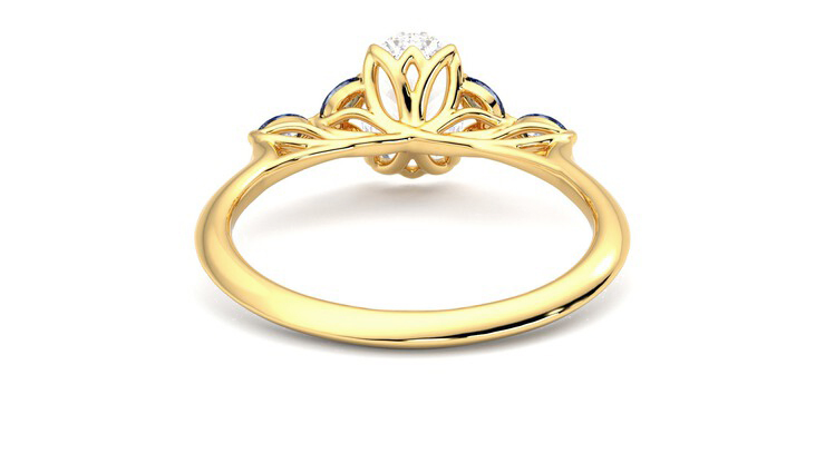 Twist Round Cut Engagement Ring - PureGemsJewels