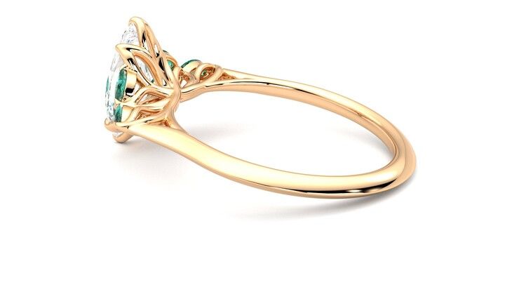 Taylor & Hart Tamora Marquise Engagement Ring 360 degree image 19