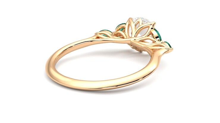 Taylor & Hart Tamora Round Engagement Ring 360 degree image 13