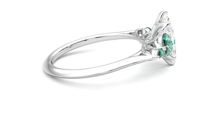 Taylor & Hart Tamora Marquise Engagement Ring 360 degree image 10