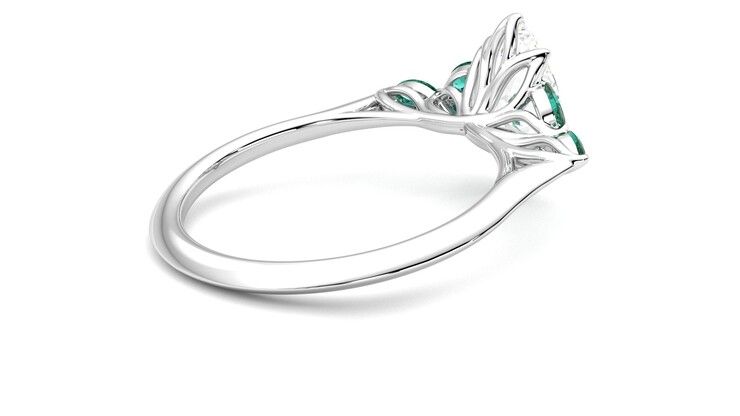Taylor & Hart Tamora Marquise Engagement Ring 360 degree image 12
