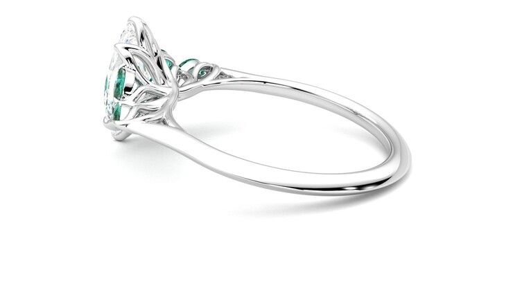 Taylor & Hart Tamora Marquise Engagement Ring 360 degree image 19
